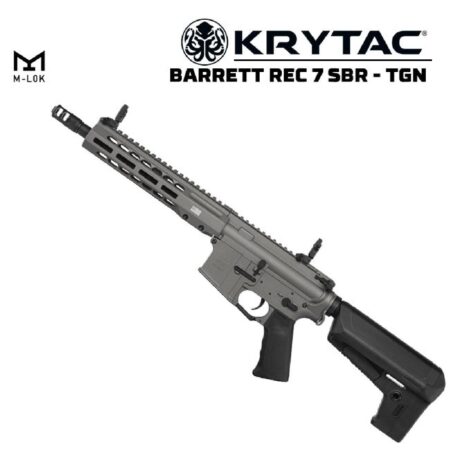 KRYTAC Barrett REC7 SBR M-Lok Tungsten AEG Airsoft Tüfek