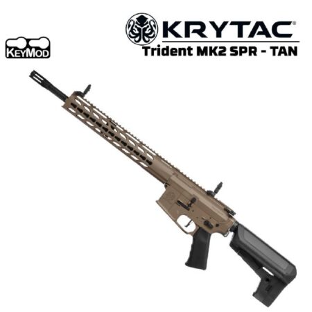 KRYTAC Trident MKII SPR KeyMod Çöl Tan AEG Airsoft Tüfek