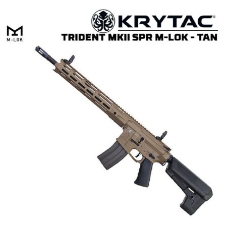 KRYTAC Trident MKII SPR M-Lok Çöl Tan AEG Airsoft Tüfek