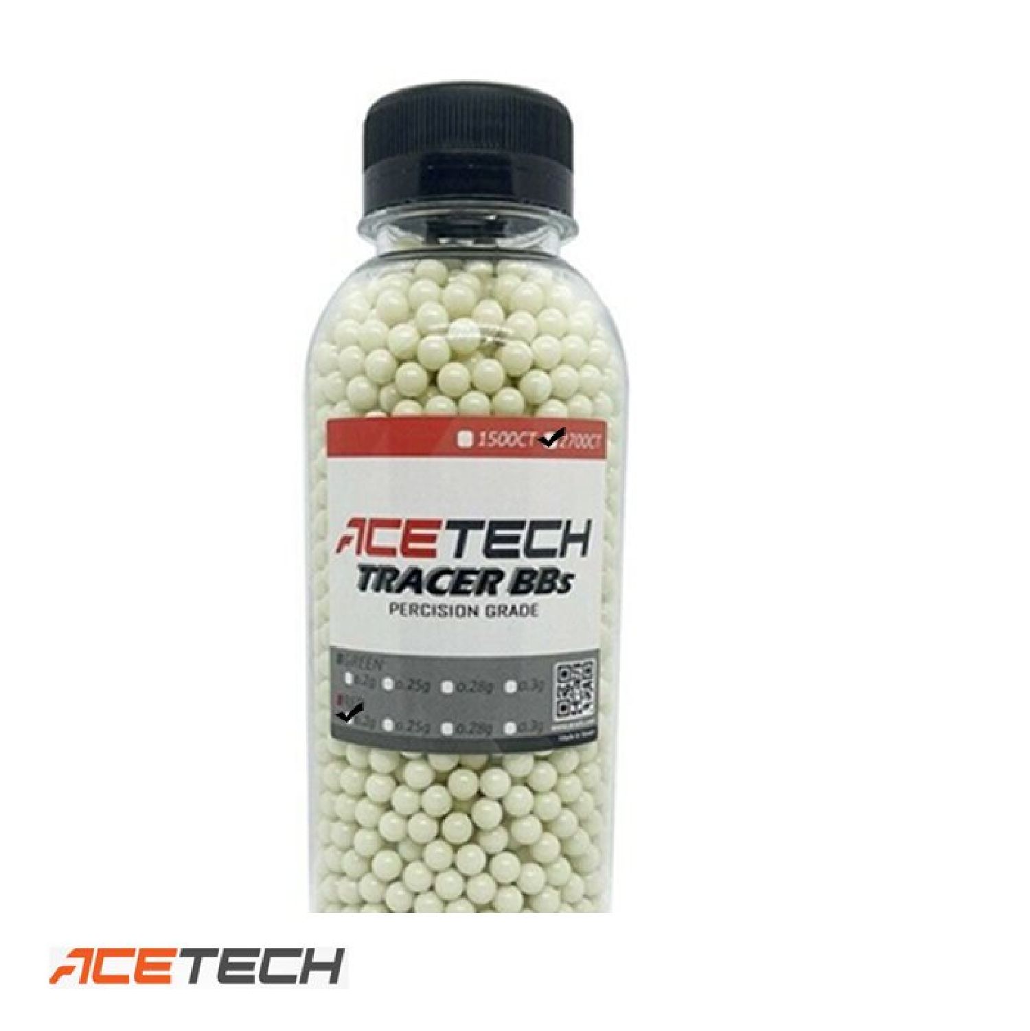 Acetech 0.20g Red Airsoft Tracer BB 2700adet - Görsel 2