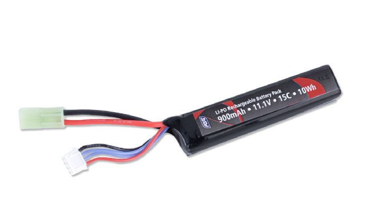 ASG 11.1v 900mAh 15C Kısa Single Stick Mini Tamiya Li-Po Pil - Görsel 2