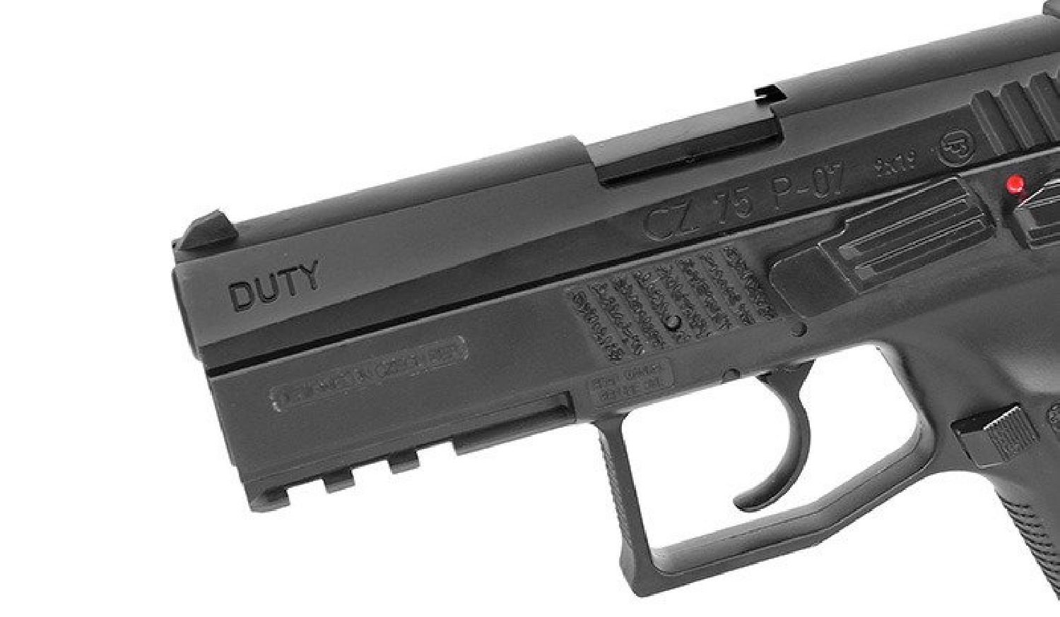ASG CZ75 P07 Duty Siyah CO2 NBB Airsoft Tabanca - Görsel 6