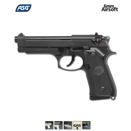 ASG M9 Beretta "Heavy Weight" Siyah GBB Airsoft Tabanca