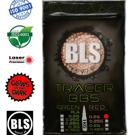 BLS Perfect 0.20g Red Airsoft Tracer BB 5000adet 1KG