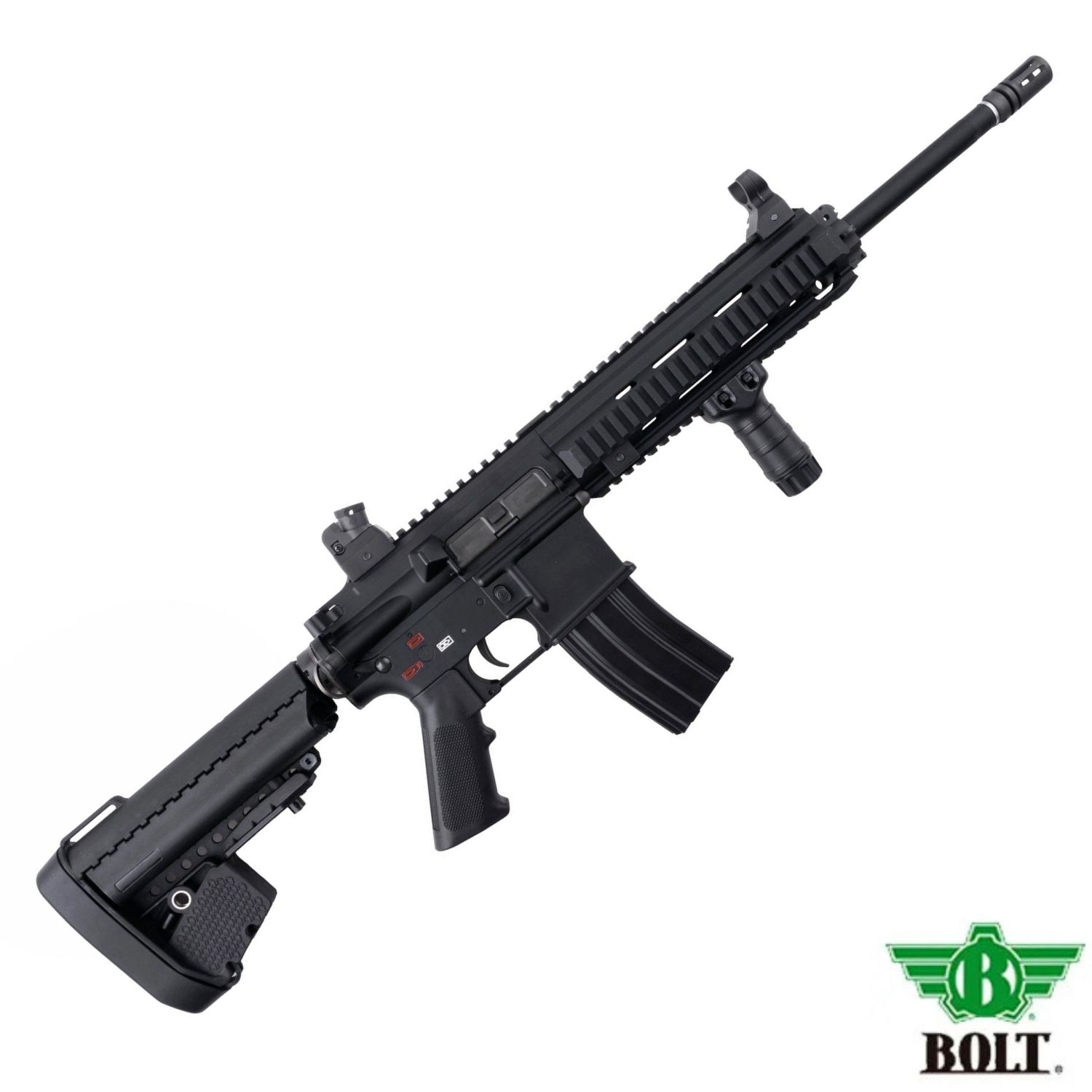 BOLT HK416 DEVGRU EXT BRSS Carbine Gerçekçi Tepmeli Siyah AEG Airsoft Tüfek