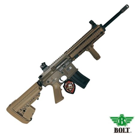 BOLT HK416 DEVGRU EXT BRSS Carbine Gerçekçi Tepmeli Tan AEG Airsoft Tüfek