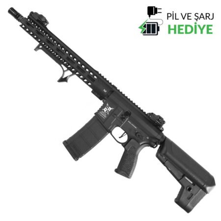 Delta Armory AR15 13" M-Lok ALPHA Siyah AEG Airsoft Tüfek / Pil Şarj Setli