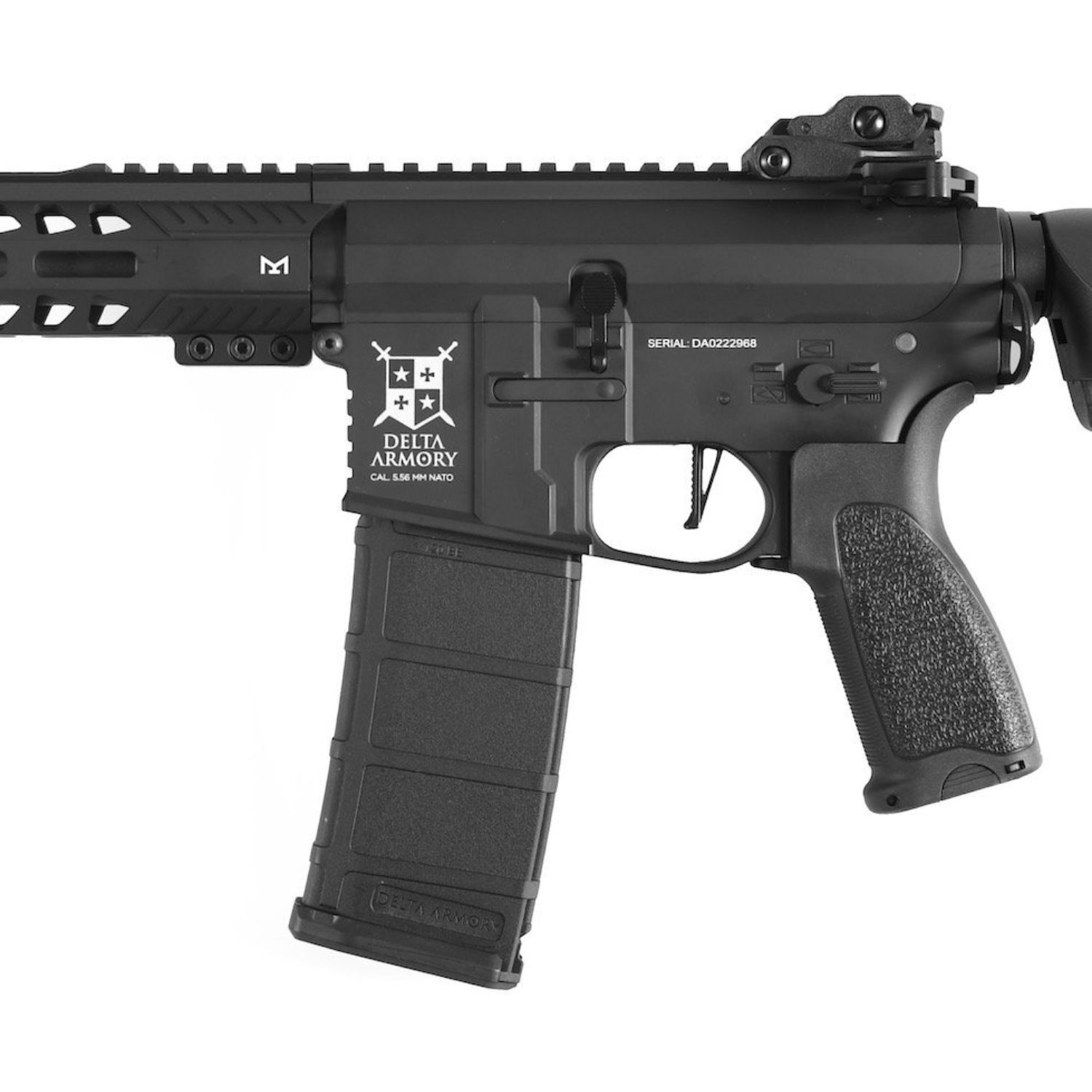 Delta Armory AR15 13" M-Lok ALPHA Siyah AEG Airsoft Tüfek / Pil Şarj Setli - Görsel 2