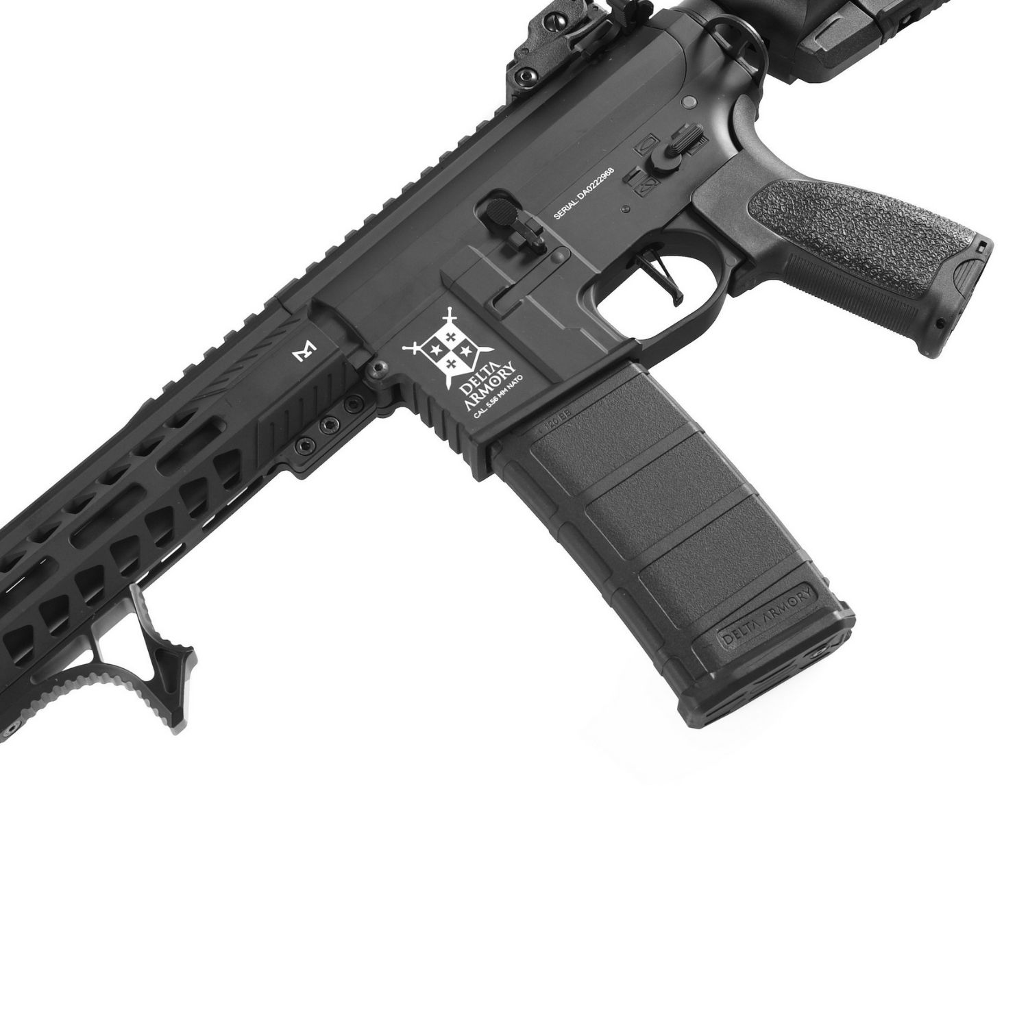 Delta Armory AR15 13" M-Lok ALPHA Siyah AEG Airsoft Tüfek / Pil Şarj Setli - Görsel 5