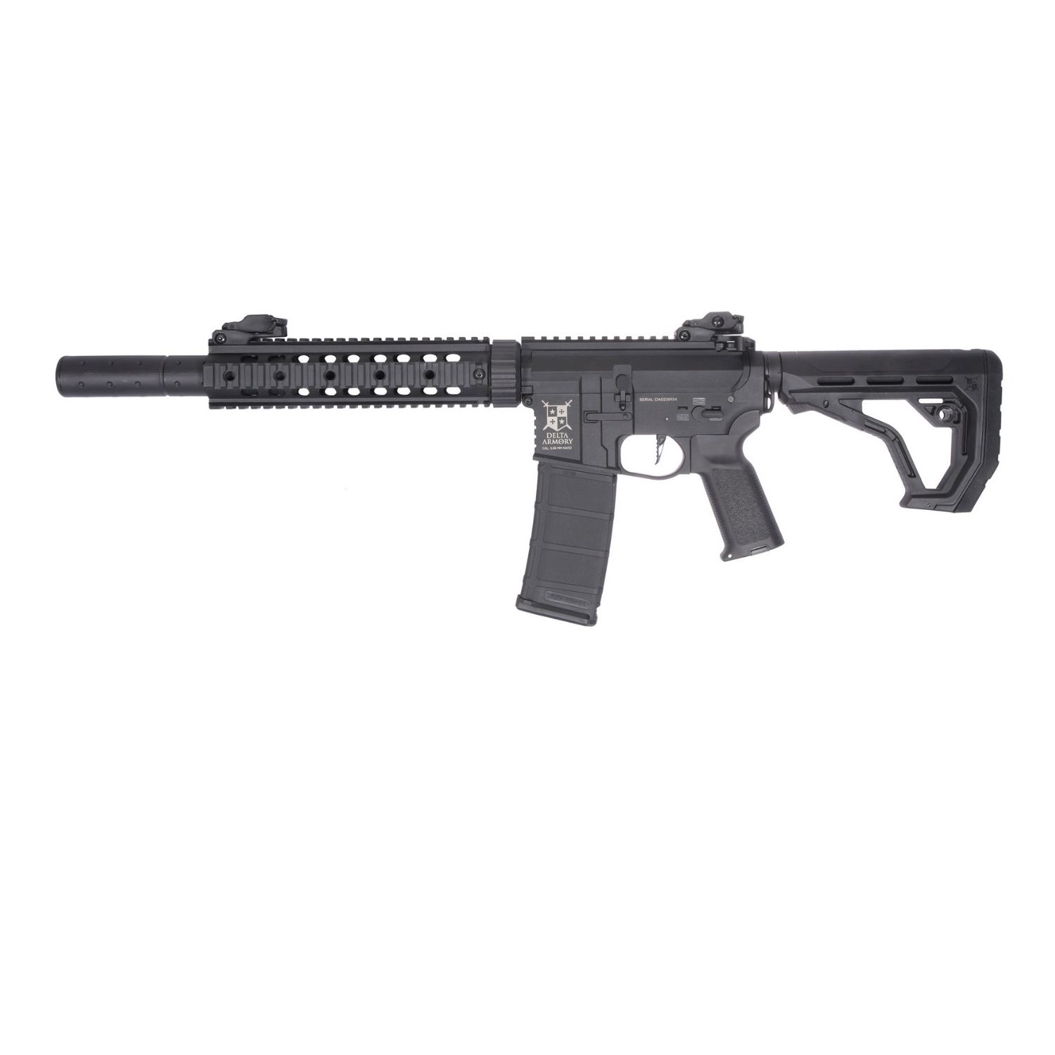 Delta Armory AR15 Charlie SilentOps 9" EAGLE Siyah AEG Airsoft Tüfek - Görsel 3