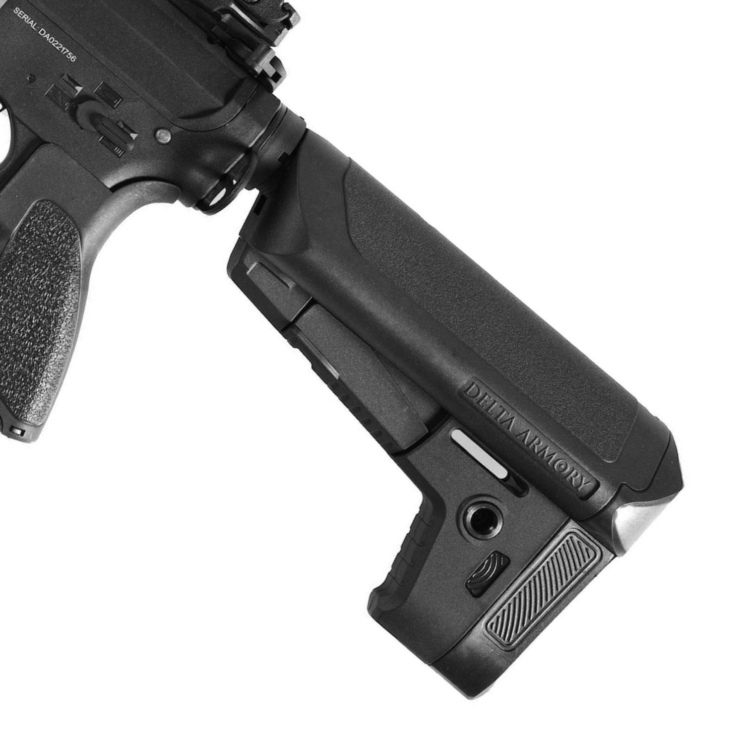 Delta Armory AR15 KeyMod 8" BRAVO Siyah AEG Airsoft Tüfek / Pil Şarj Setli - Görsel 3