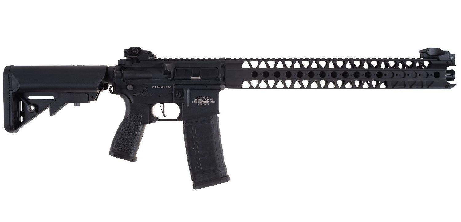 Delta Armory AR15 LA 16.2" BRAVO Siyah AEG Airsoft Tüfek / Pil Şarj Setli - Görsel 3