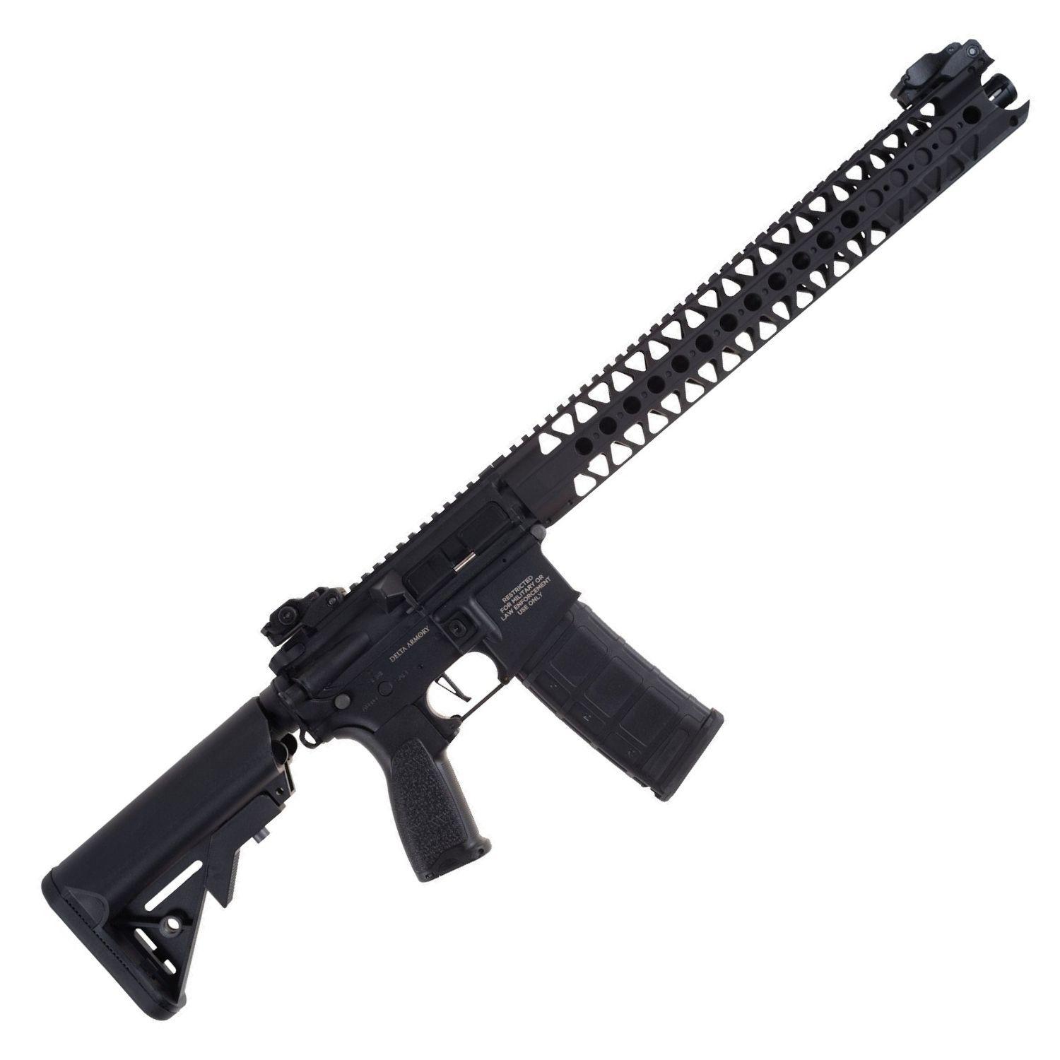 Delta Armory AR15 LA 16.2" BRAVO Siyah AEG Airsoft Tüfek / Pil Şarj Setli - Görsel 4