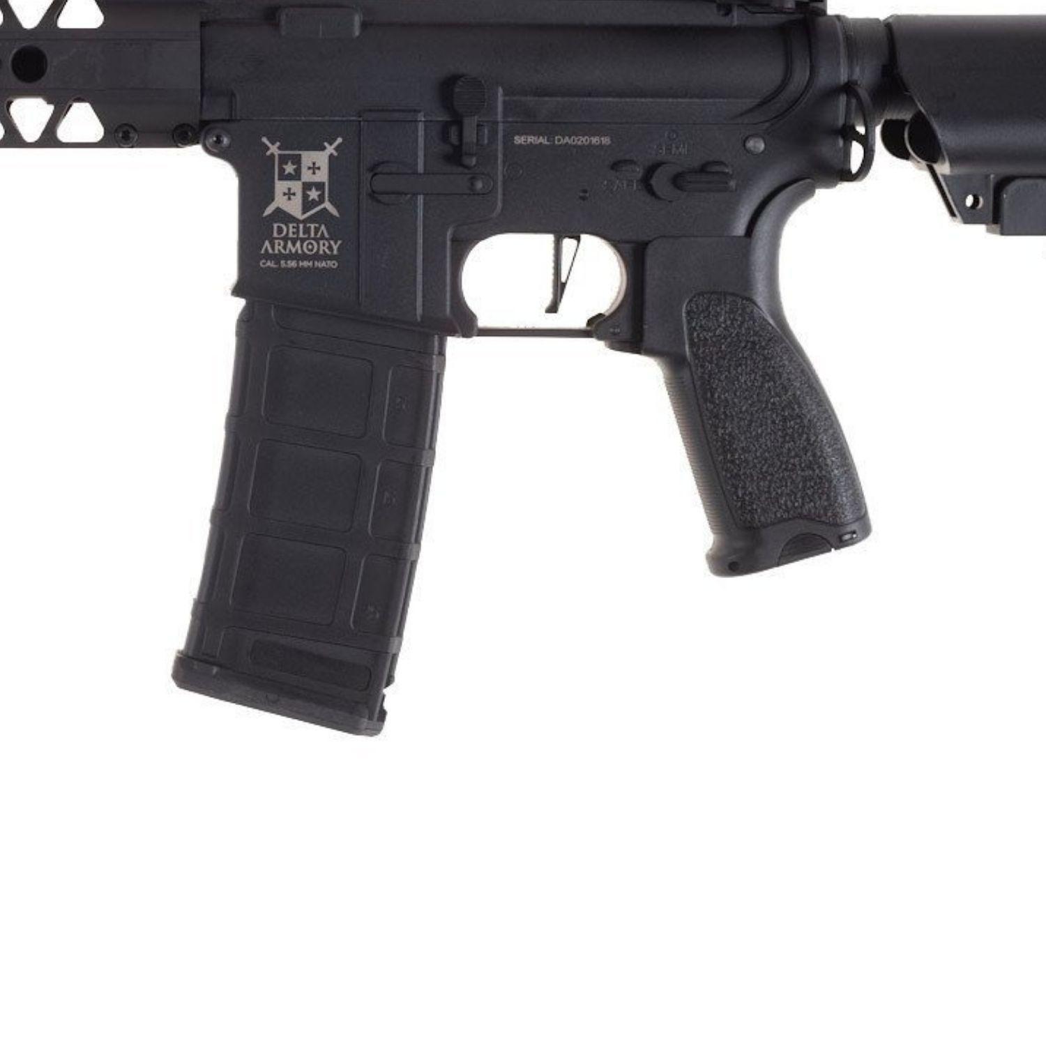 Delta Armory AR15 LA 16.2" BRAVO Siyah AEG Airsoft Tüfek / Pil Şarj Setli - Görsel 5