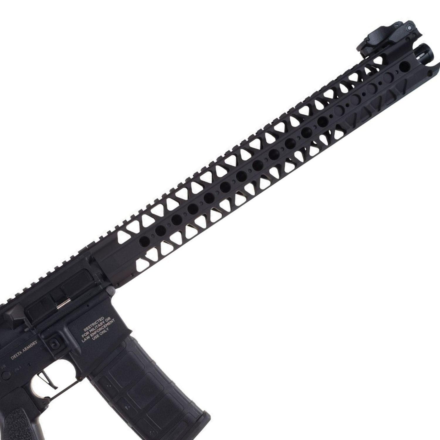 Delta Armory AR15 LA 16.2" BRAVO Siyah AEG Airsoft Tüfek / Pil Şarj Setli - Görsel 6