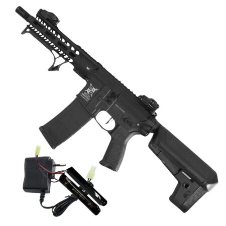 Delta Armory AR15 M-Lok Short BRAVO Siyah AEG Airsoft Tüfek / Pil Şarj Setli