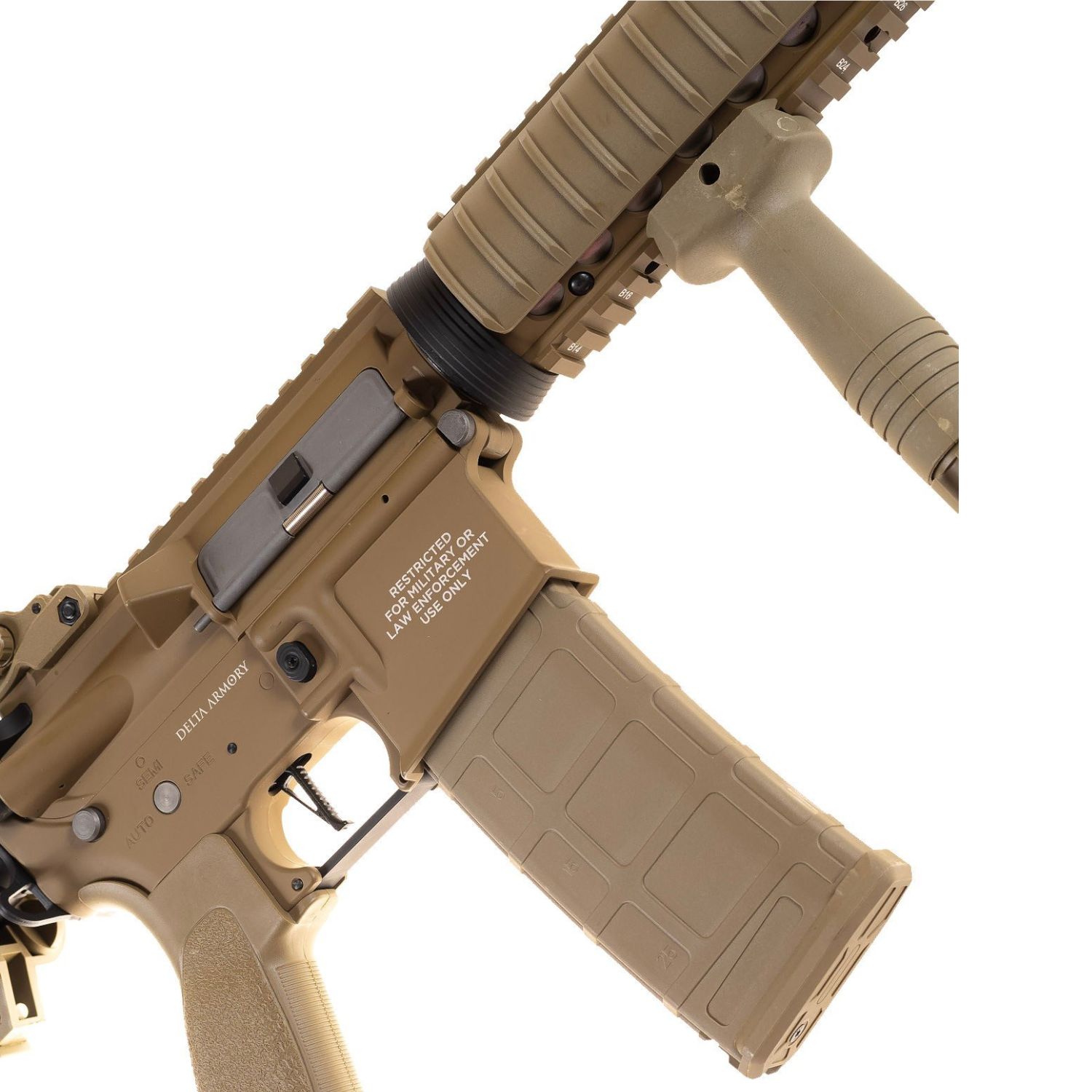 Delta Armory AR15 RIS ALPHA Full Metal Tan AEG Airsoft Tüfek - Görsel 4