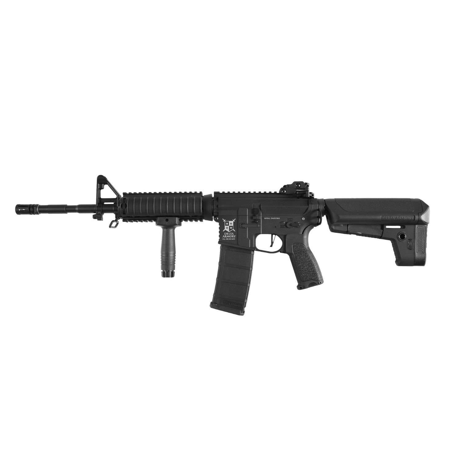 Delta Armory AR15 RIS BRAVO Siyah AEG Airsoft Tüfek / Pil Şarj Setli - Görsel 7