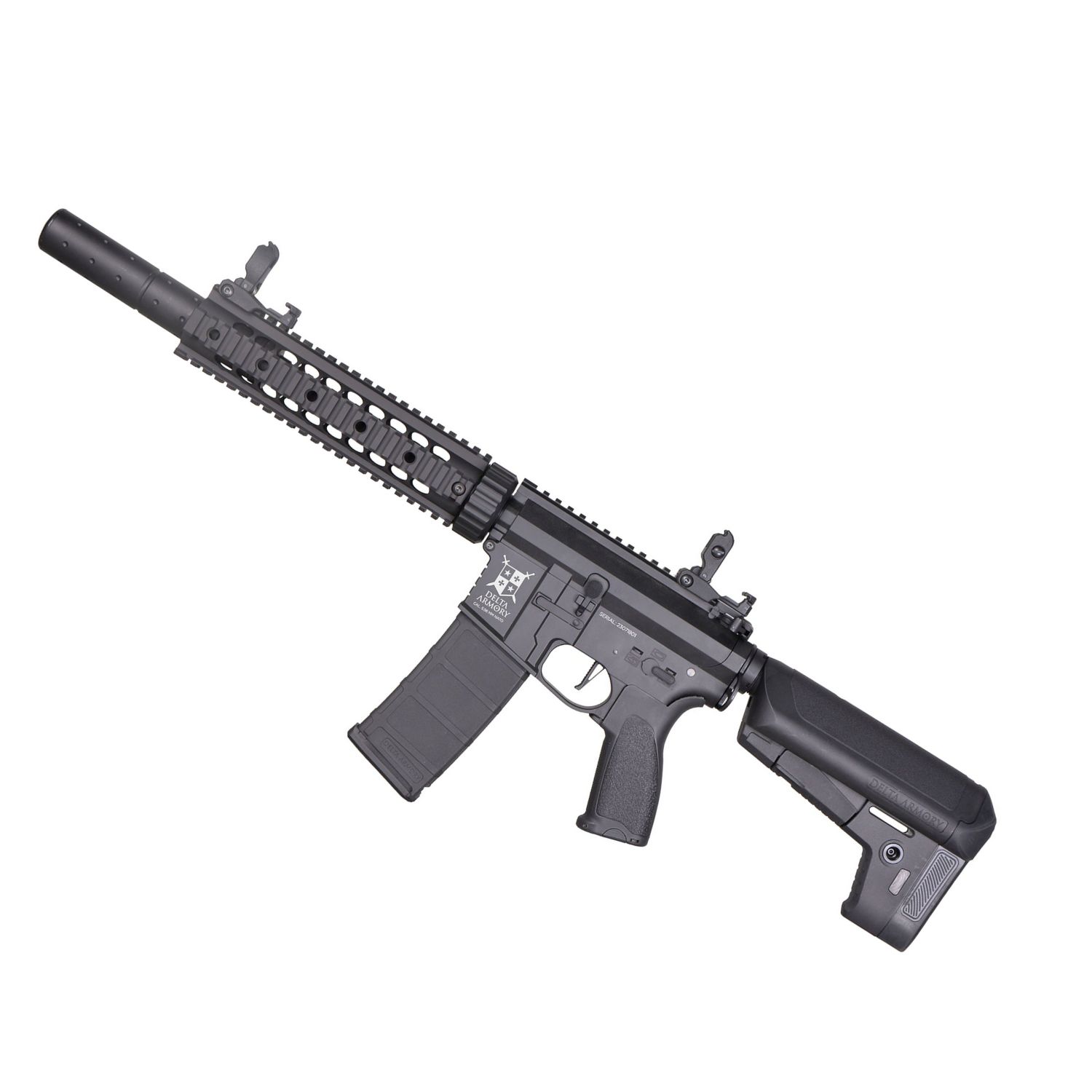 Delta Armory AR15 SilentOps 9" BRAVO Siyah AEG Airsoft Tüfek - Görsel 3