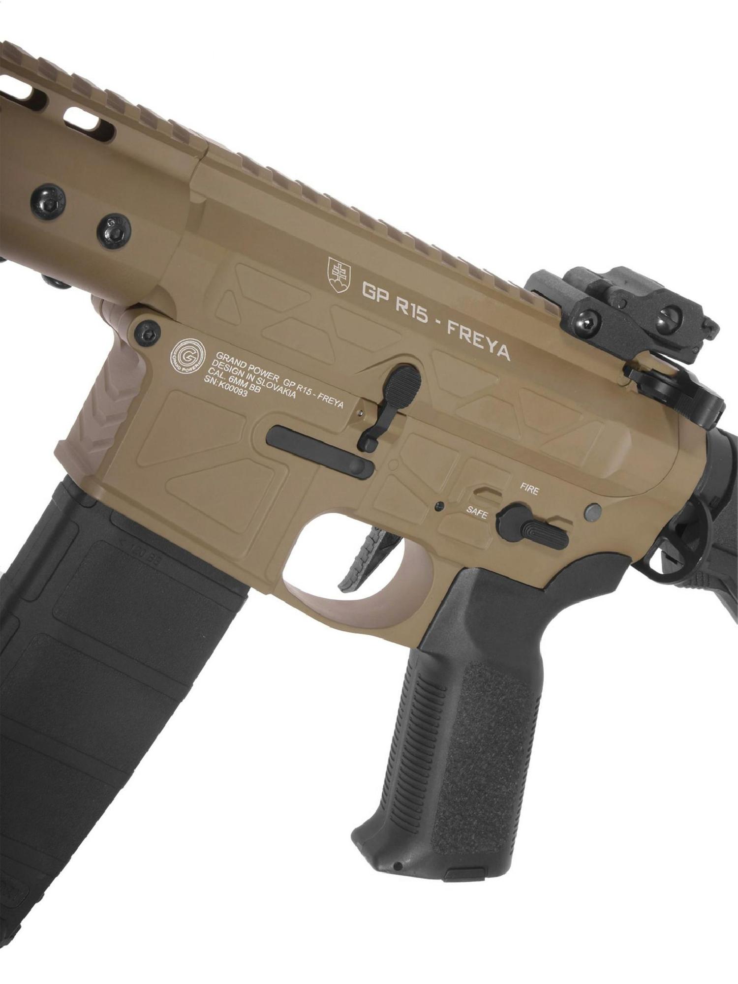 Delta Armory FREYA R15 SKELETON 13" Half Tan AEG Airsoft Tüfek - Görsel 6