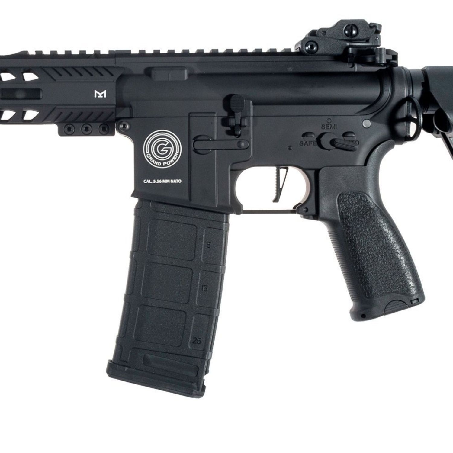 Delta Armory Grand Power AR15 13" M-Lok ALPHA Siyah AEG Airsoft Tüfek / Pil Şarj Setli - Görsel 2