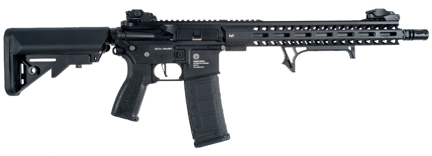 Delta Armory Grand Power AR15 13" M-Lok ALPHA Siyah AEG Airsoft Tüfek / Pil Şarj Setli - Görsel 5