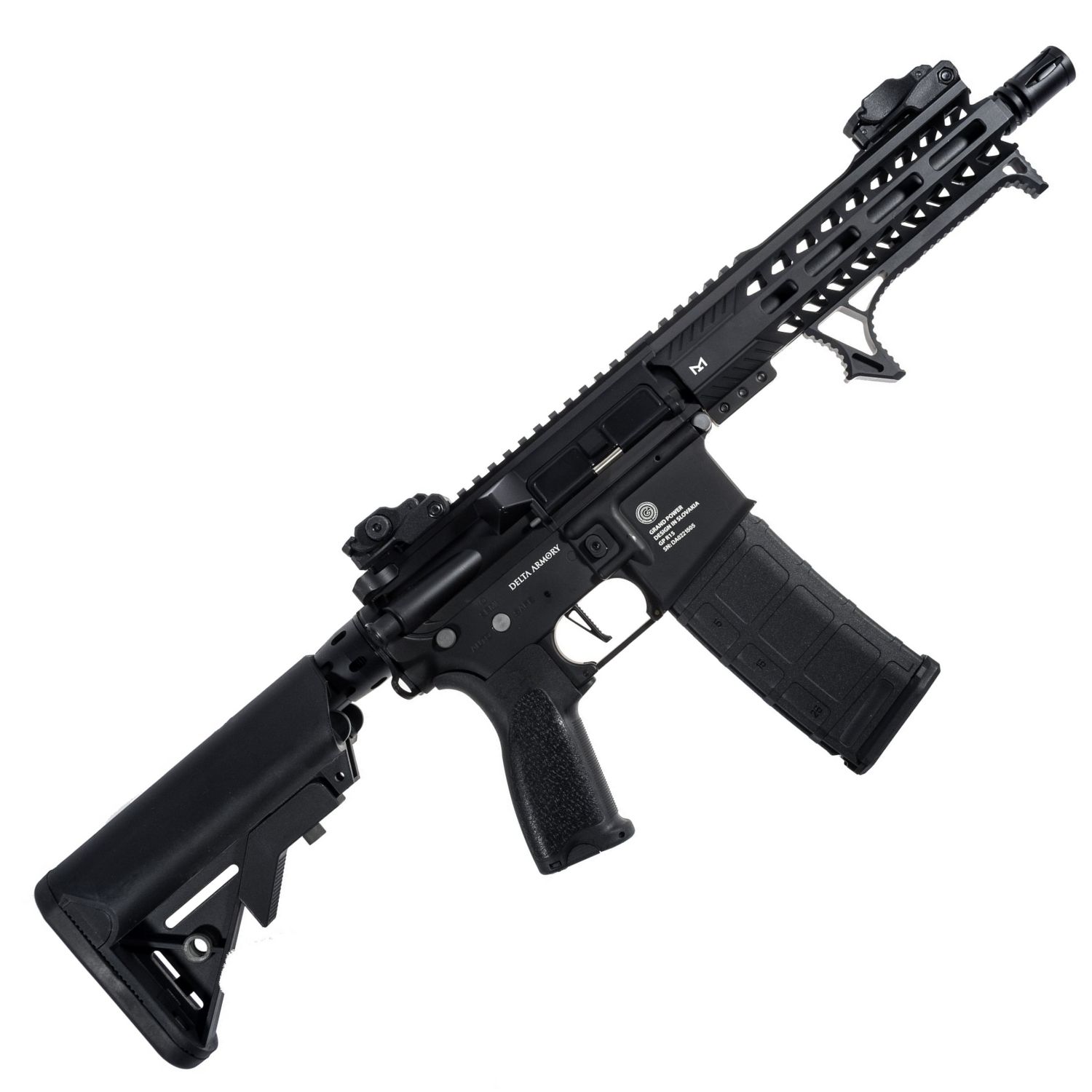 Delta Armory Grand Power AR15 M-Lok Short ALPHA Siyah AEG Airsoft Tüfek / Pil Şarj Setli - Görsel 2