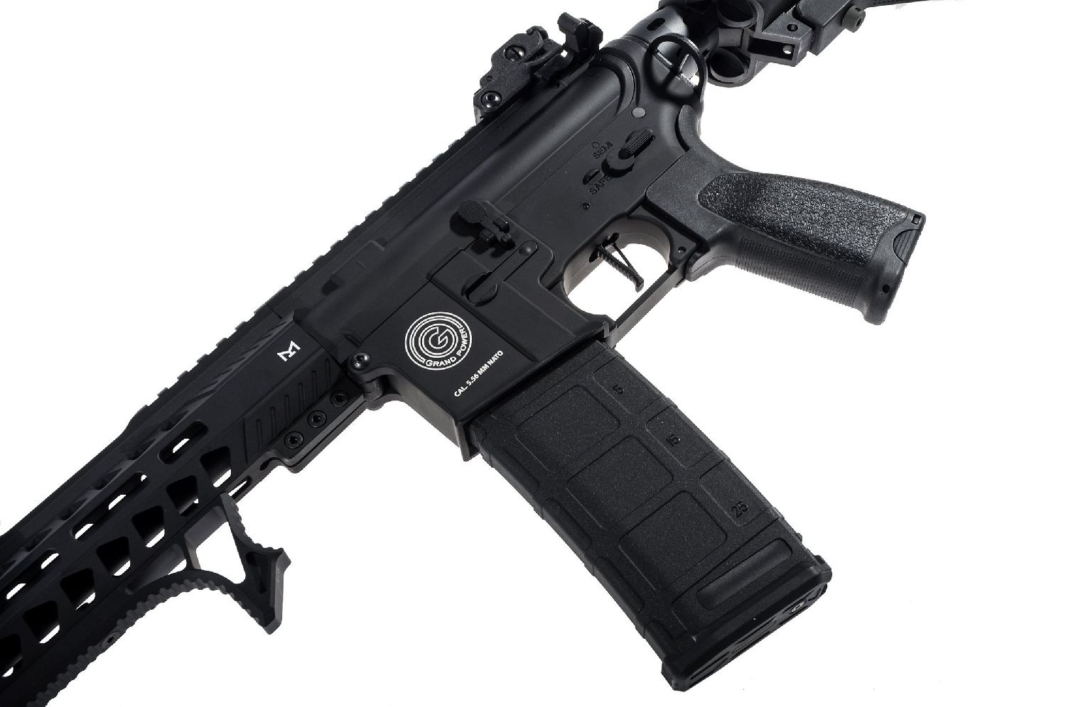 Delta Armory Grand Power AR15 M-Lok Short ALPHA Siyah AEG Airsoft Tüfek / Pil Şarj Setli - Görsel 8