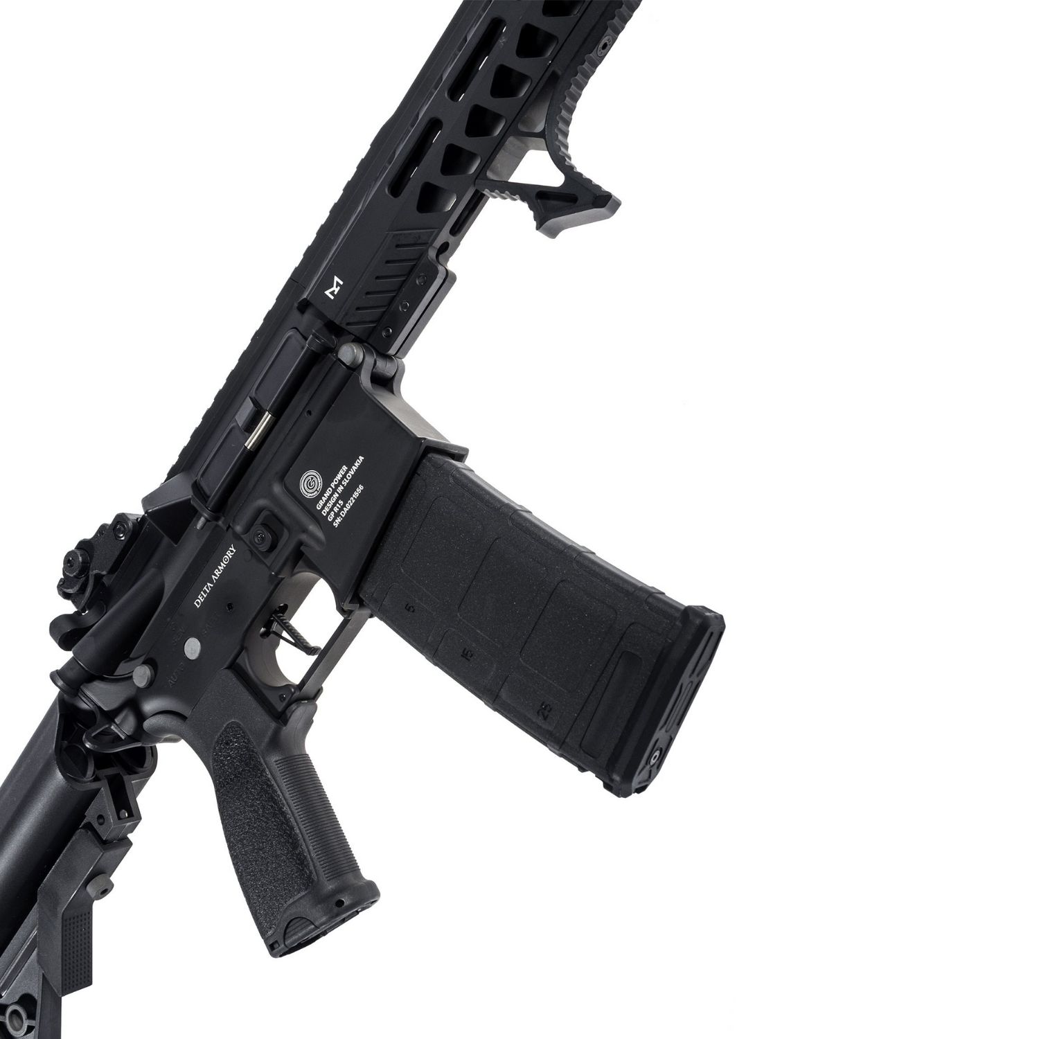 Delta Armory Grand Power M4 AR15 10" M-Lok ALPHA Siyah AEG Airsoft Tüfek / Pil Şarj Setli - Görsel 6