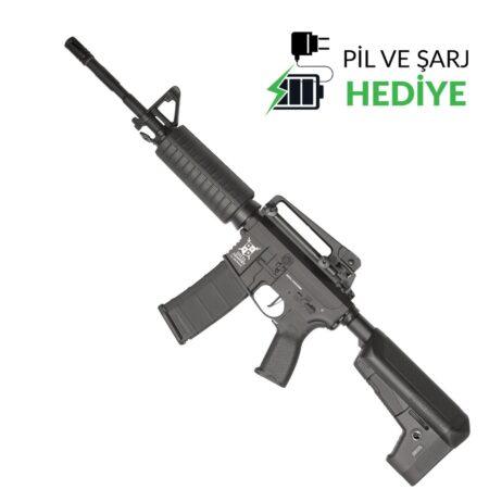 Delta Armory M4 AR15 Classic Metal Alpha Siyah AEG Airsoft Tüfek