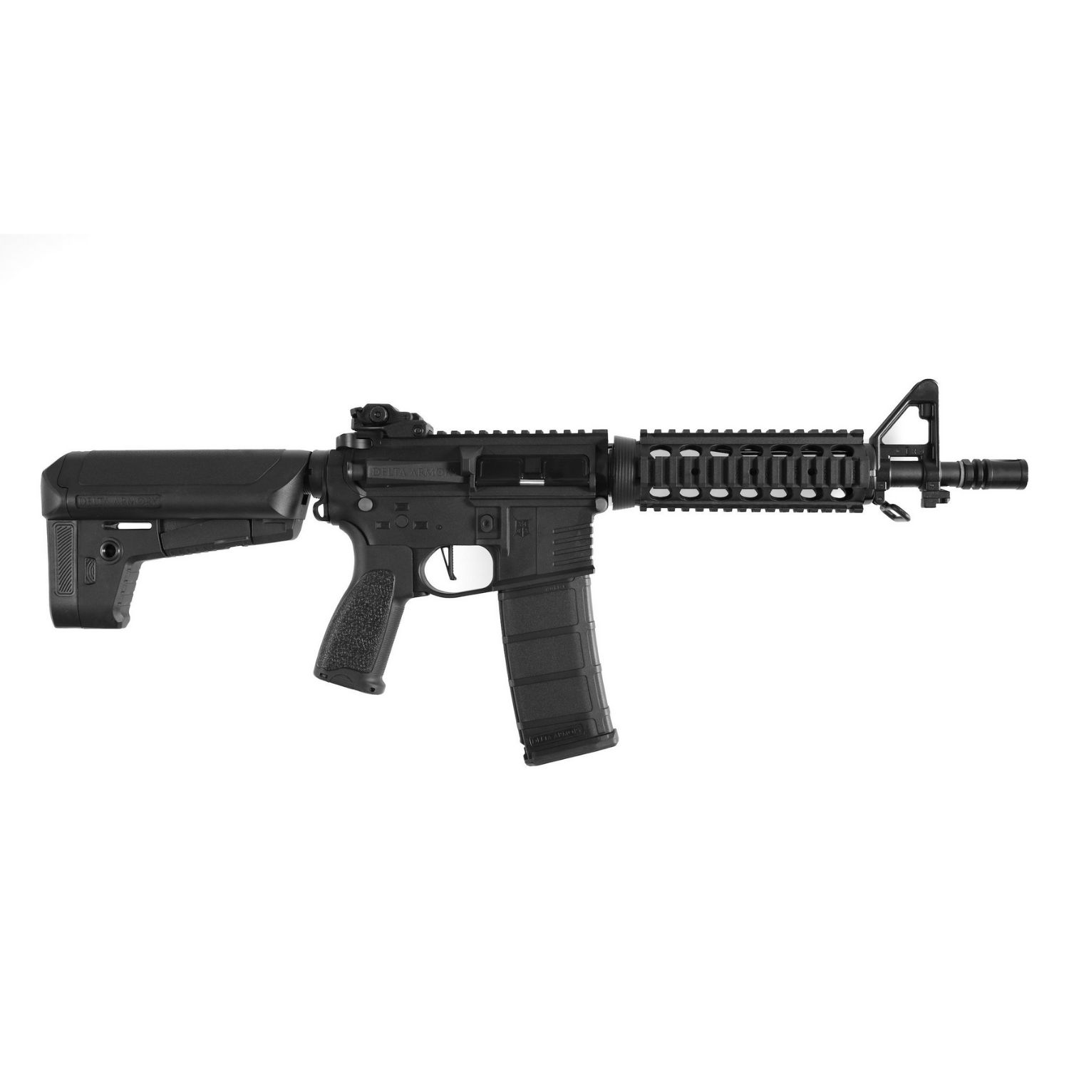 Delta Armory M4 AR15 CQB-R Charlie Siyah AEG Airsoft Tüfek Siyah / Pil Şarj Setli - Görsel 2