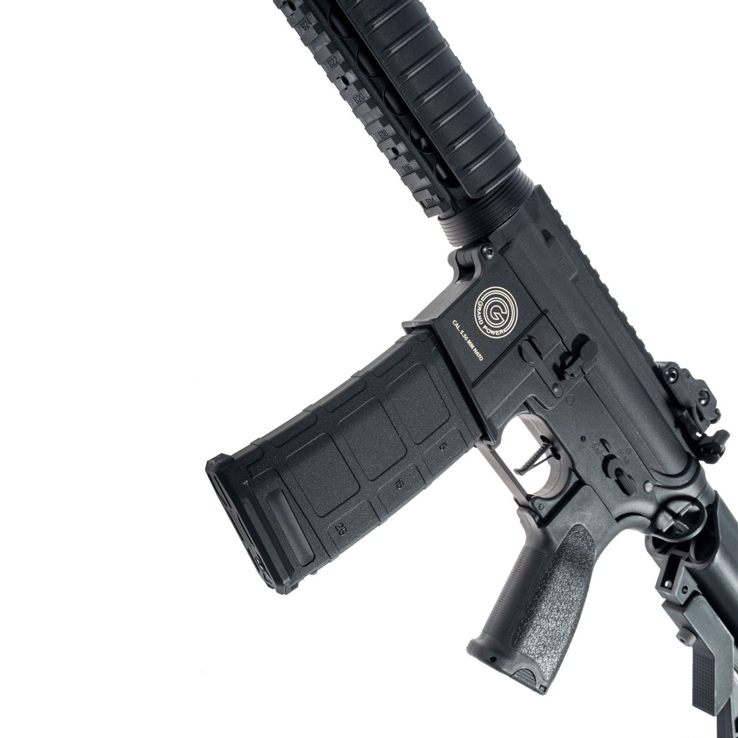 Delta Armory M4 AR15 CQB-R Charlie Siyah AEG Airsoft Tüfek Siyah / Pil Şarj Setli - Görsel 5