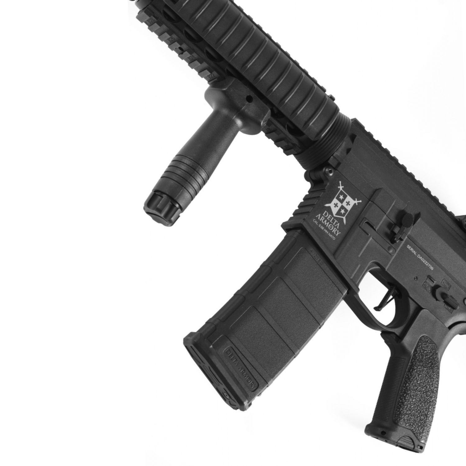 Delta Armory M4 AR15 CQB-R Charlie Siyah AEG Airsoft Tüfek Siyah / Pil Şarj Setli - Görsel 6