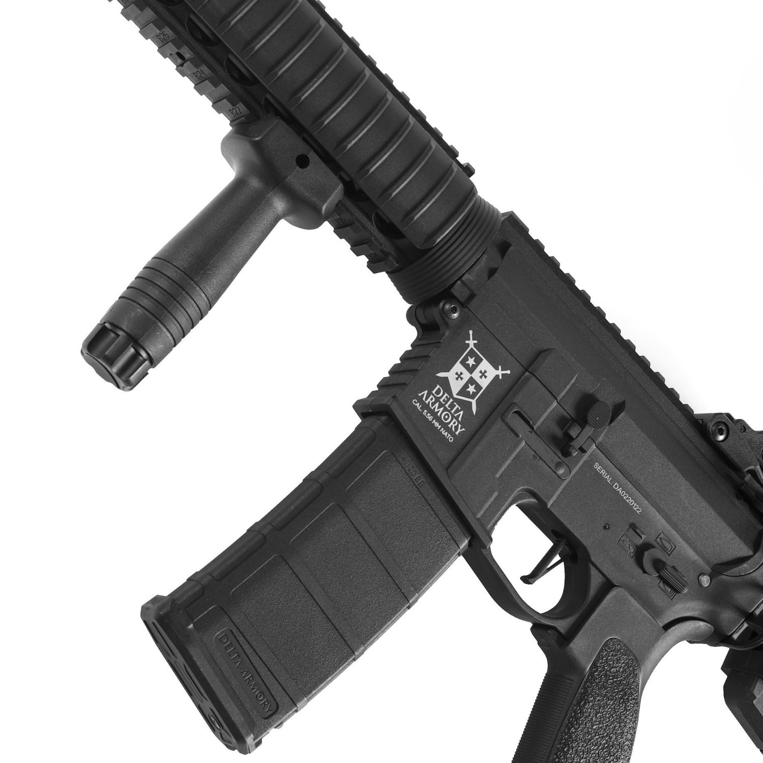 Delta Armory M4 AR15 RIS Charlie Siyah AEG Airsoft Tüfek / Pil Şarj Setli - Görsel 3