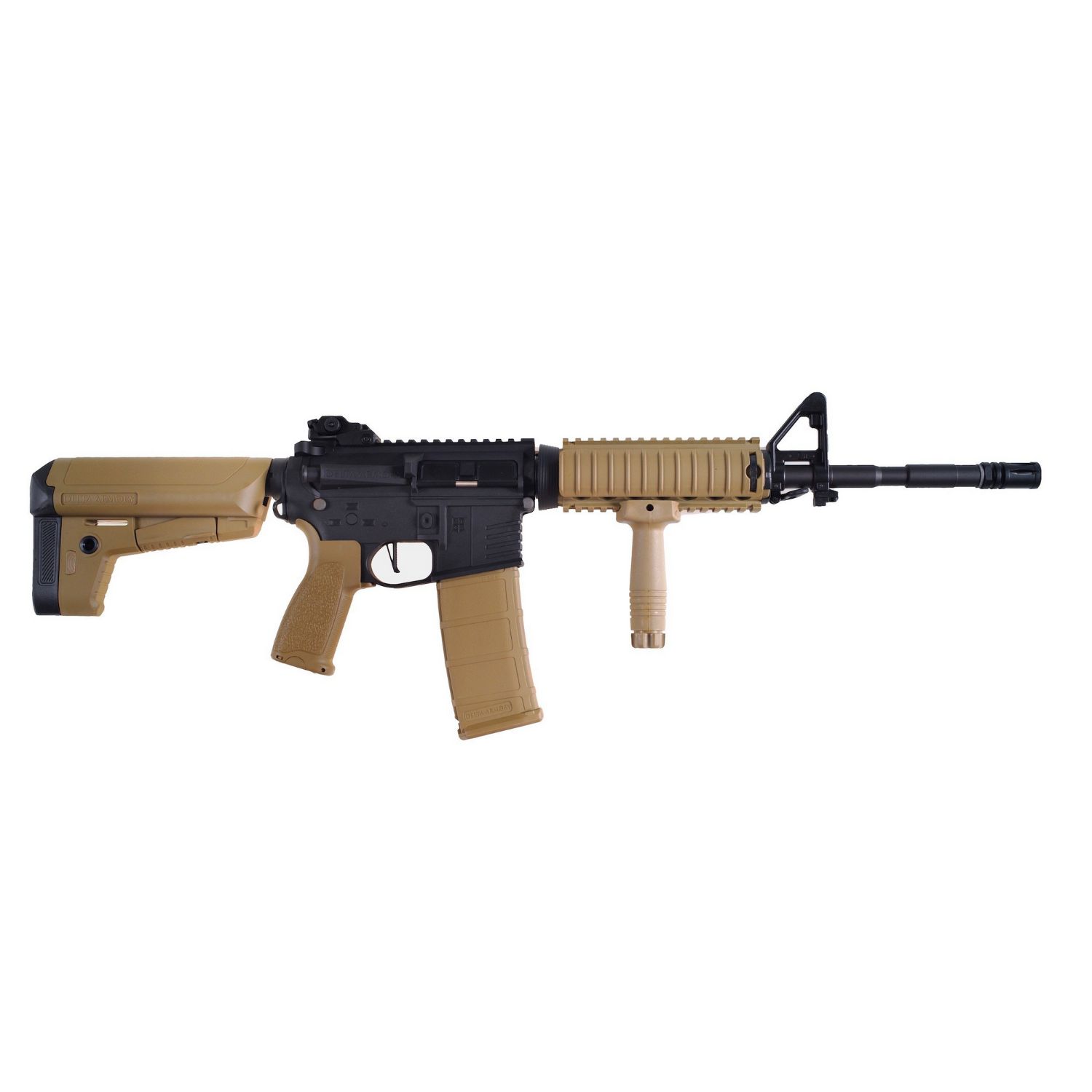 Delta Armory M4 AR15 RIS Charlie Half Tan AEG Airsoft Tüfek / Pil Şarj Setli - Görsel 2