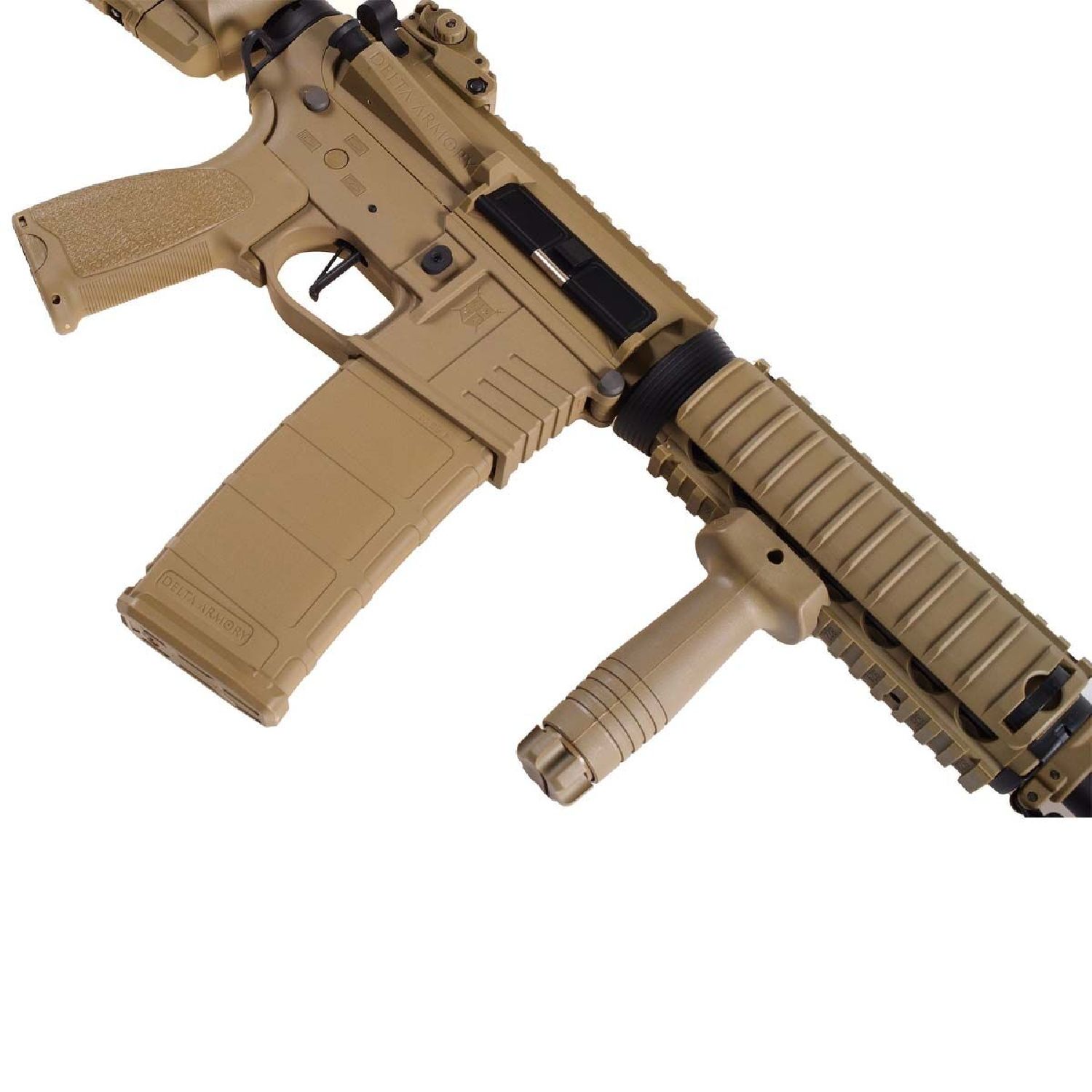 Delta Armory M4 AR15 RIS Charlie Half Tan AEG Airsoft Tüfek / Pil Şarj Setli - Görsel 4