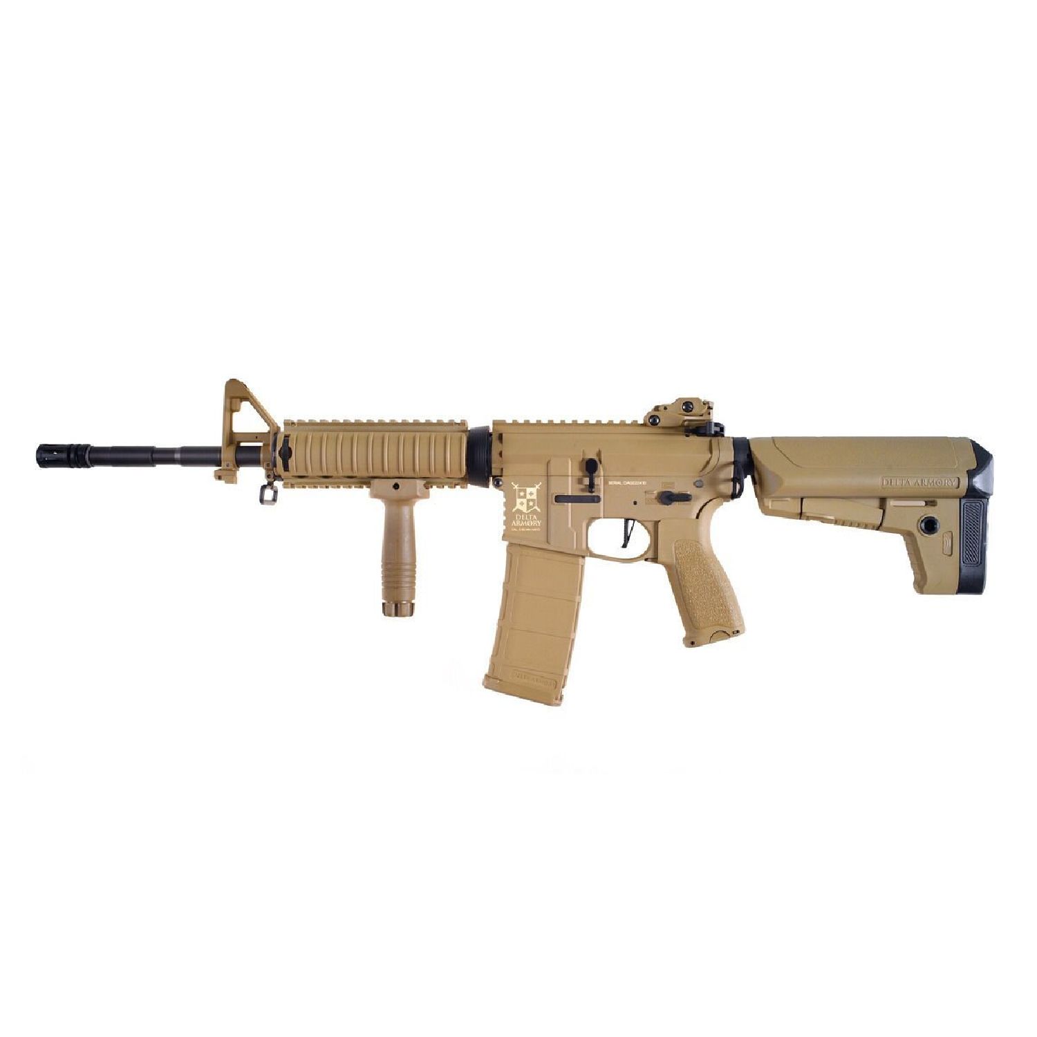 Delta Armory M4 AR15 RIS Charlie Half Tan AEG Airsoft Tüfek / Pil Şarj Setli - Görsel 7
