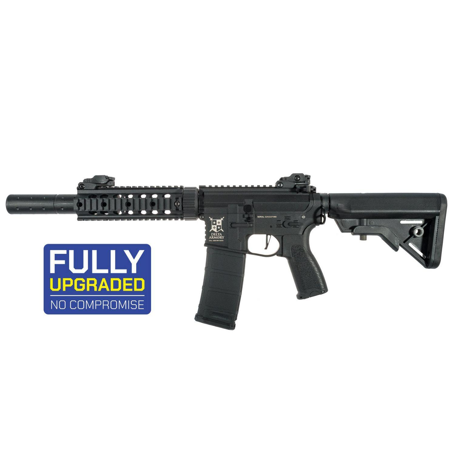 Delta Armory M4 AR15 SilentOps 7" Charlie ETU Siyah AEG Airsoft Tüfek