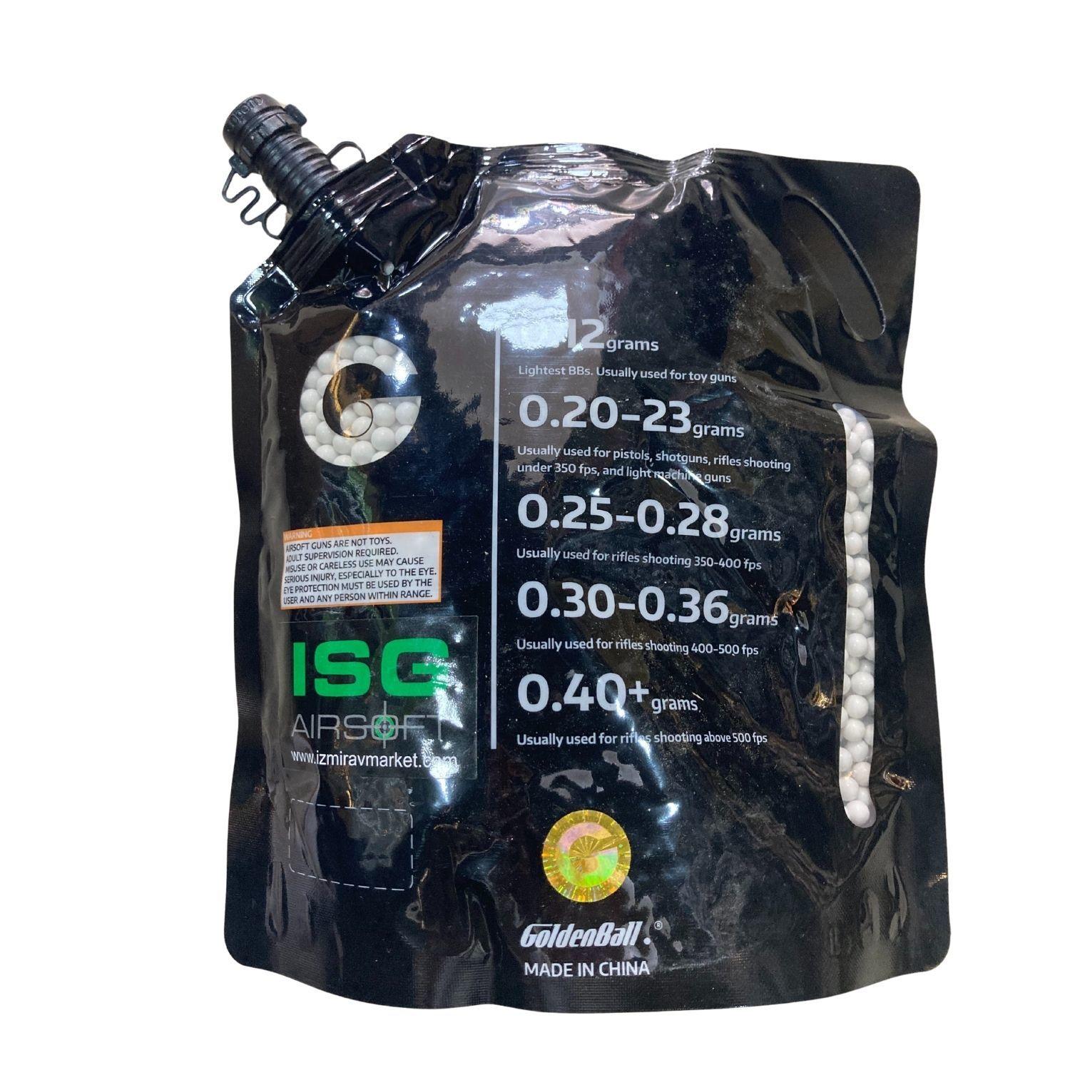 ISGairsoft 0.28g Airsoft BB 3500adet 1KG Kolay Dolum Kapaklı Paket - Görsel 2