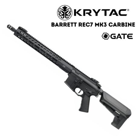 KRYTAC Barrett REC7 MK3 GATE Carbine Siyah AEG Airsoft Tüfek