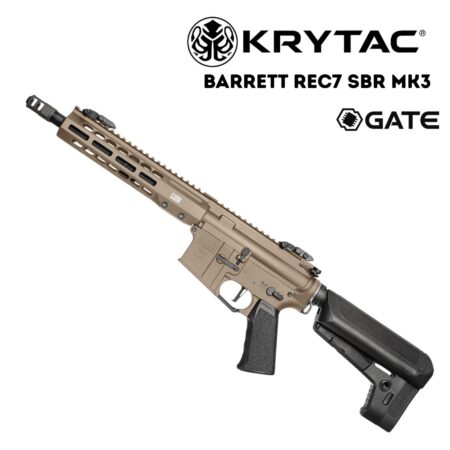 KRYTAC Barrett REC7 SBR MK3 GATE FDE Tan AEG Airsoft Tüfek