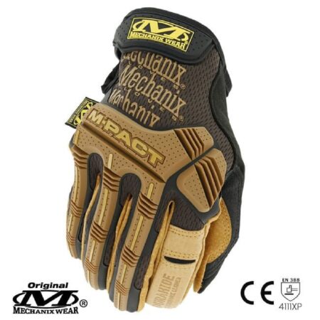 Mechanix Wear M-Pact® Durahide Leather Siyah & Kahve Taktik Eldiven