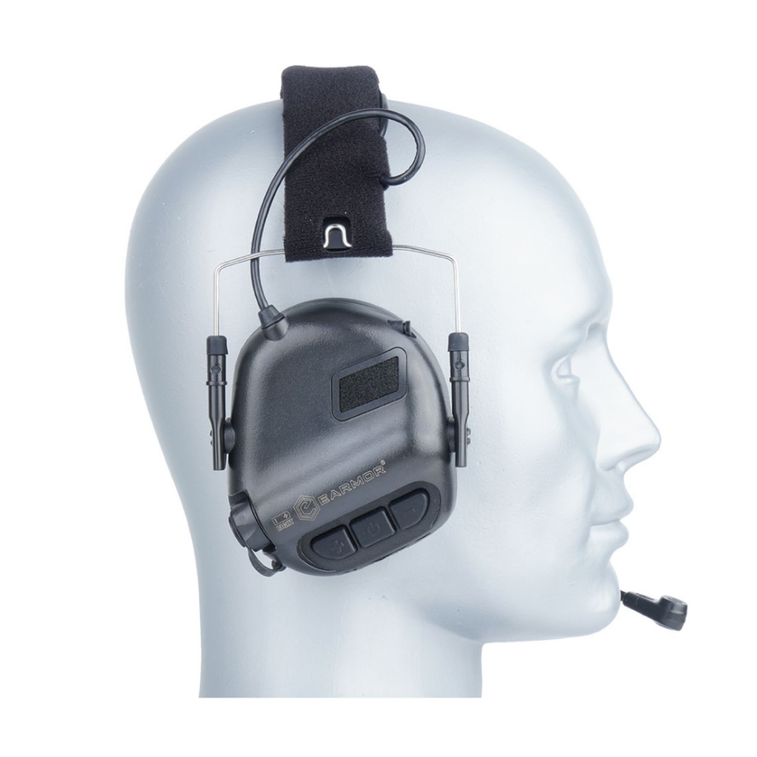 OPSMEN EARMOR M32X PLUS Kask Uyumlu Telsiz Girişli (Black) Siyah Elektronik Atış Kulaklığı - Görsel 4