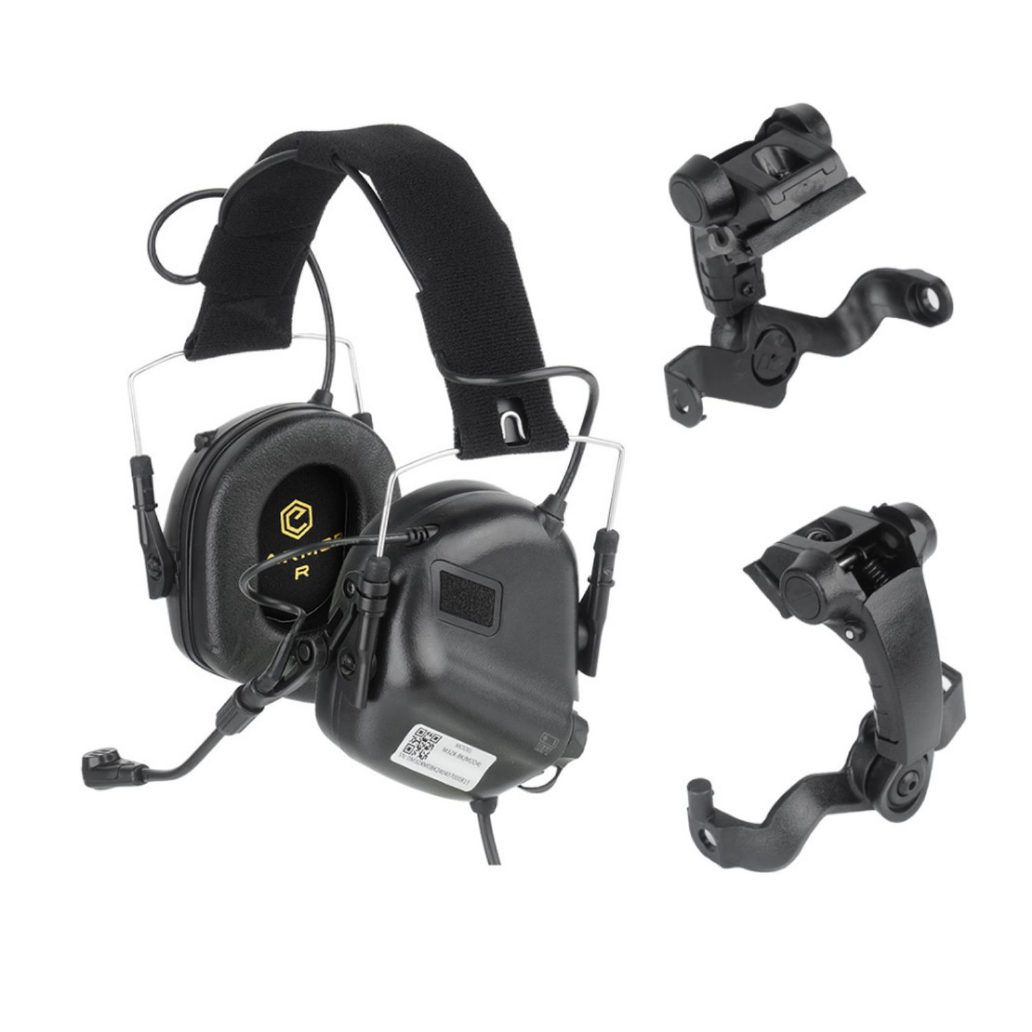 OPSMEN EARMOR M32X PLUS Kask Uyumlu Telsiz Girişli (Black) Siyah Elektronik Atış Kulaklığı - Görsel 5