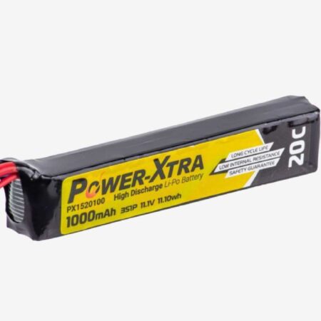 Power-Xtra 11.1v 1000mAh 20C Single Stick Mini Tamiya Li-Po Pil