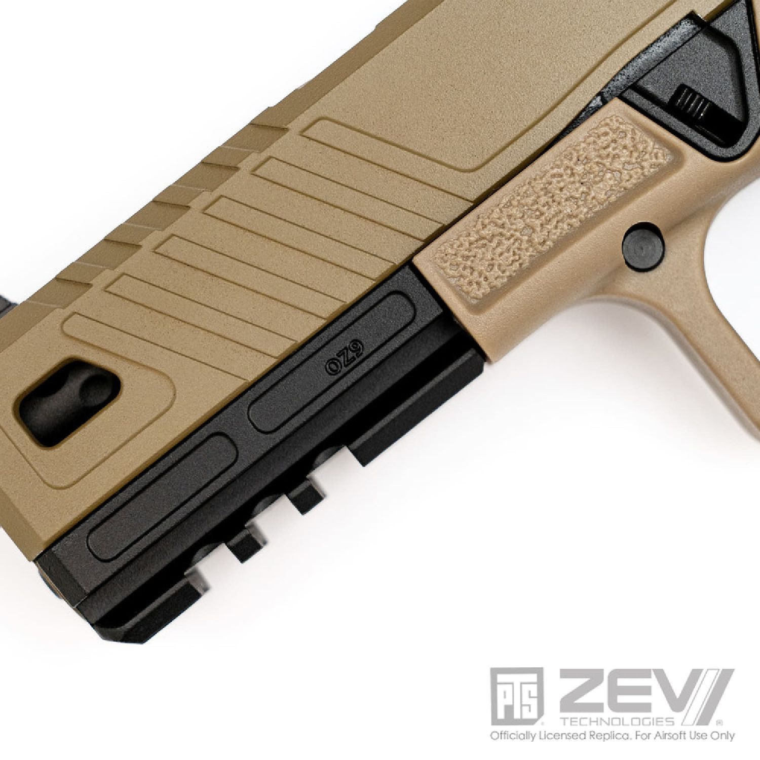 PTS ZEV OZ9 Elite Tan GBB Airsoft Tabanca - Görsel 6
