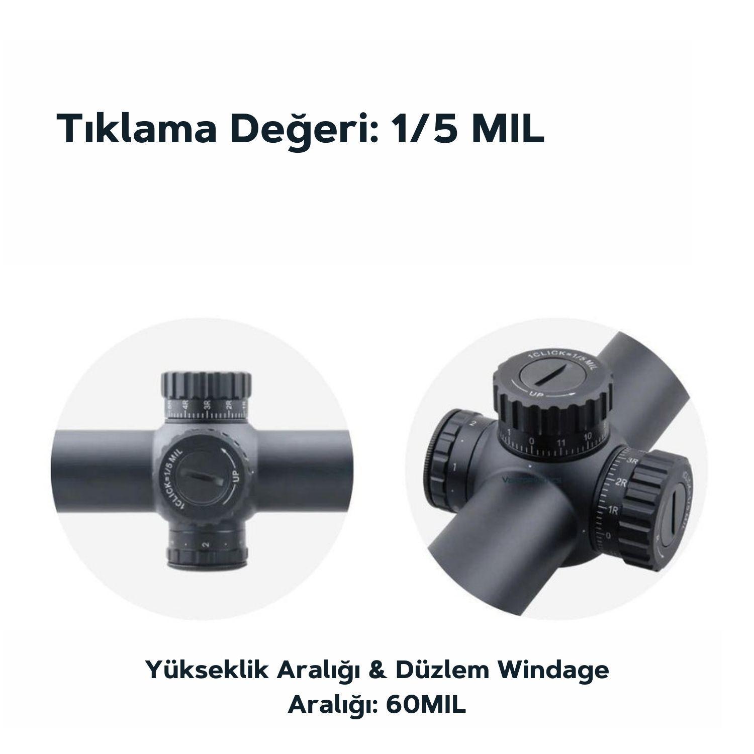 Vector Optics Taurus 1-6x24 FFP Tüfek Dürbünü - Görsel 3