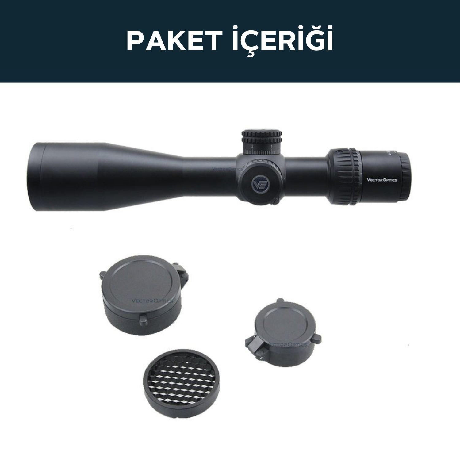 Vector Optics Veyron 4-16x44 IR FFP Tüfek Dürbünü - Görsel 4