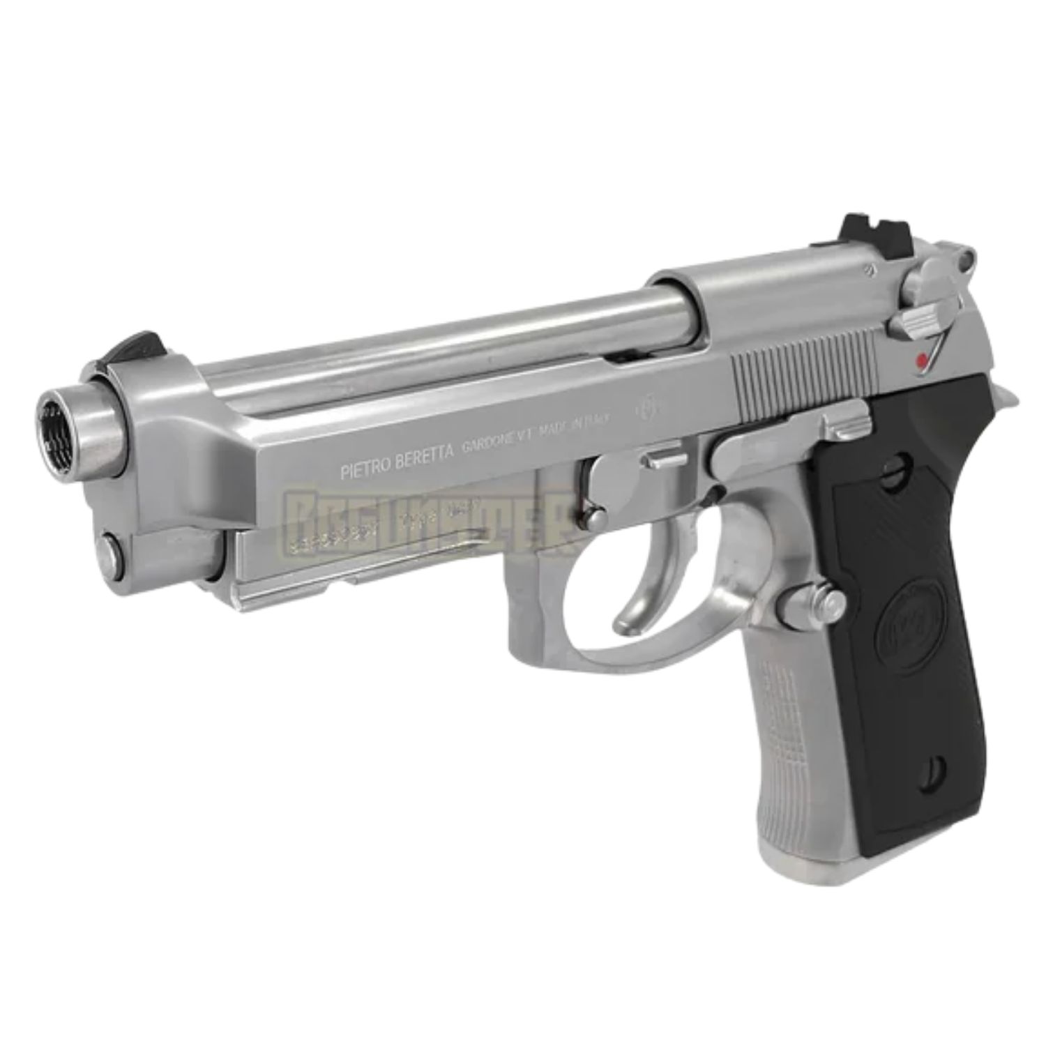 WE Beretta M9A1 Rail Silver Full Auto GBB Airsoft Tabanca - Görsel 3