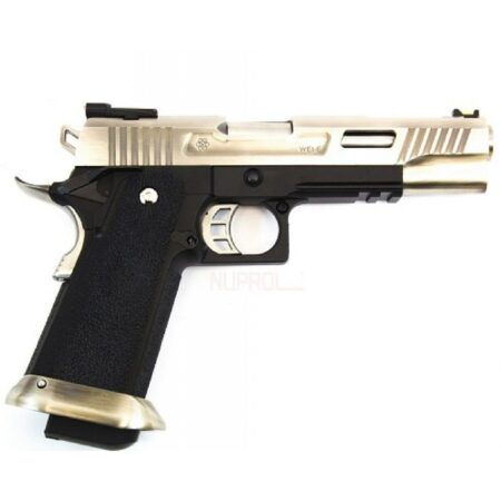WE E-Force Gen2 T-Rex Hi-Capa 5.1" Silver GBB Airsoft Tabanca